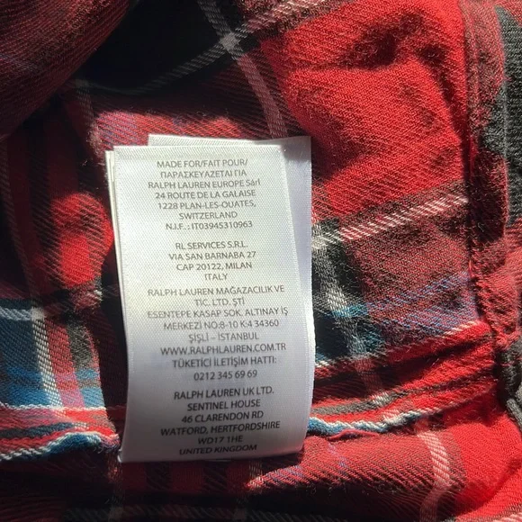 Polo Ralph Lauren Long Sleeve Buffalo Check Woven Shirt